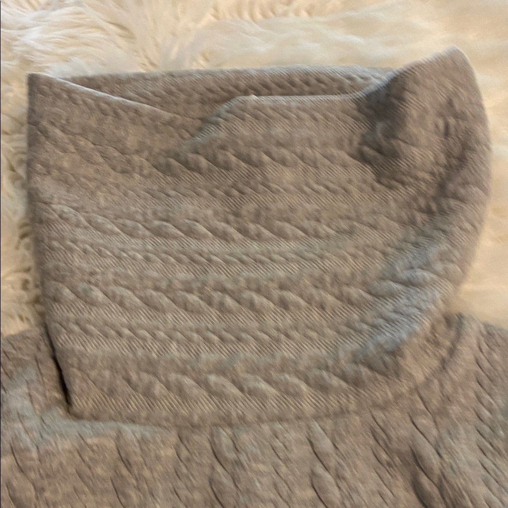 J. Crew Light Gray Cowl Neck Sweater size L length 26” bust 42” brand new - Picture 7 of 12